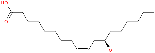 9 octadecenoic acid, 12 hydroxy , (9z,12r) 